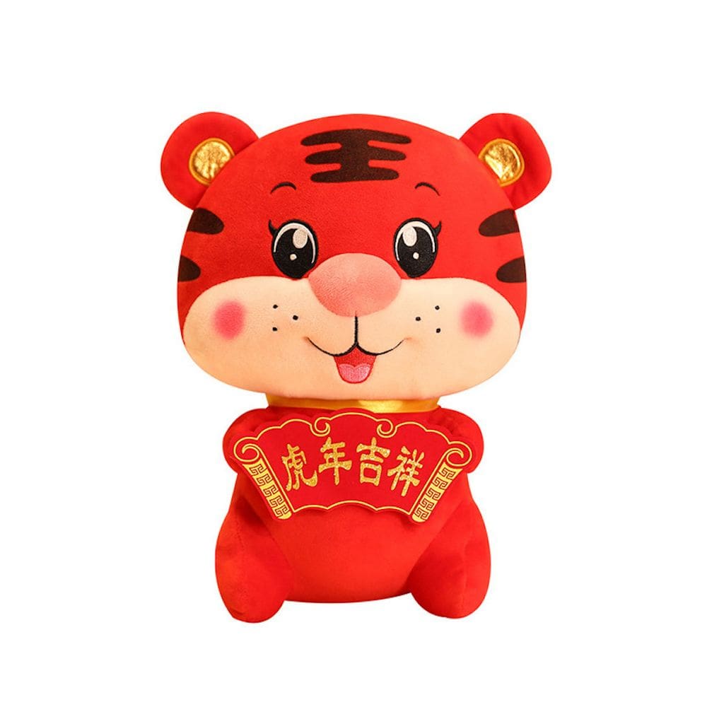 Brinquedo de pelúcia Mascote do Ano do Tigre 25 cm