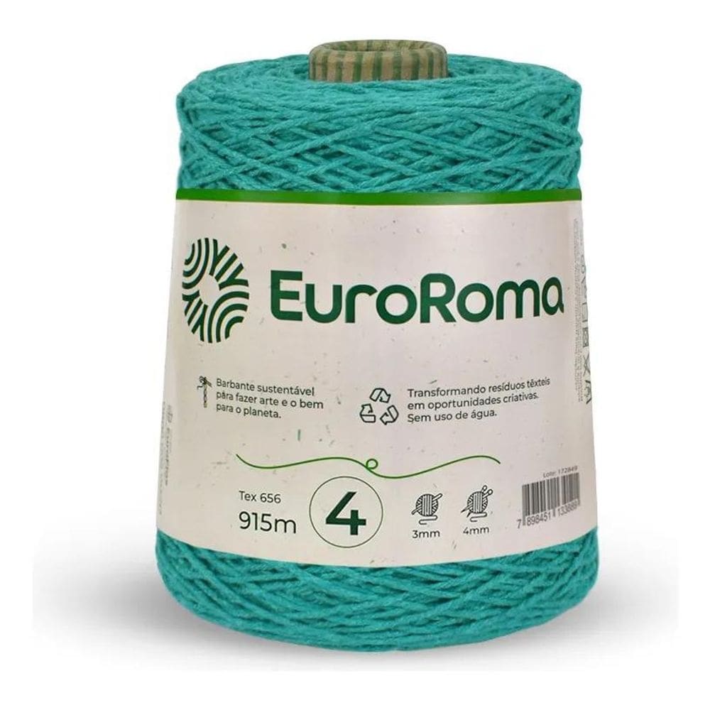 2X Barbante Euroroma 915M Fio 4 Eurofios Diversas Cores Croc