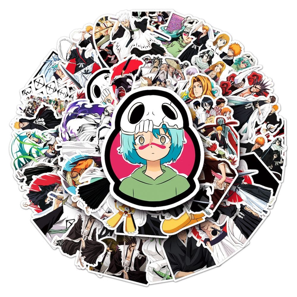 Adesivos Bleachs Kurosaki Ichigo Anime 50 unidades de PVC impermeável