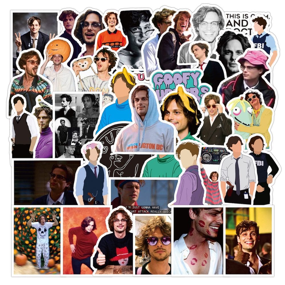 Adesivos Actor Matthews Grays Anime Cartoon 50 unidades de PVC