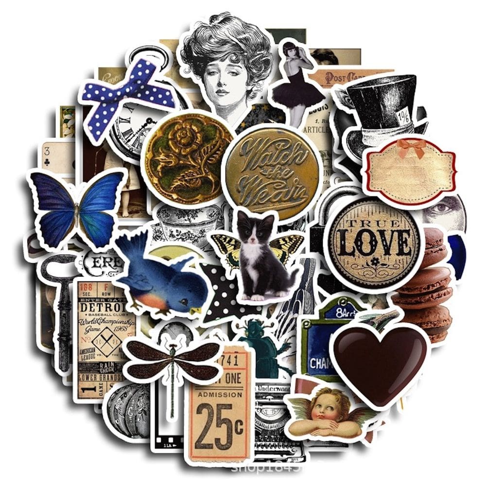 Pacote de adesivos Penniss Anime Waterproof Vinyl 60 unidades