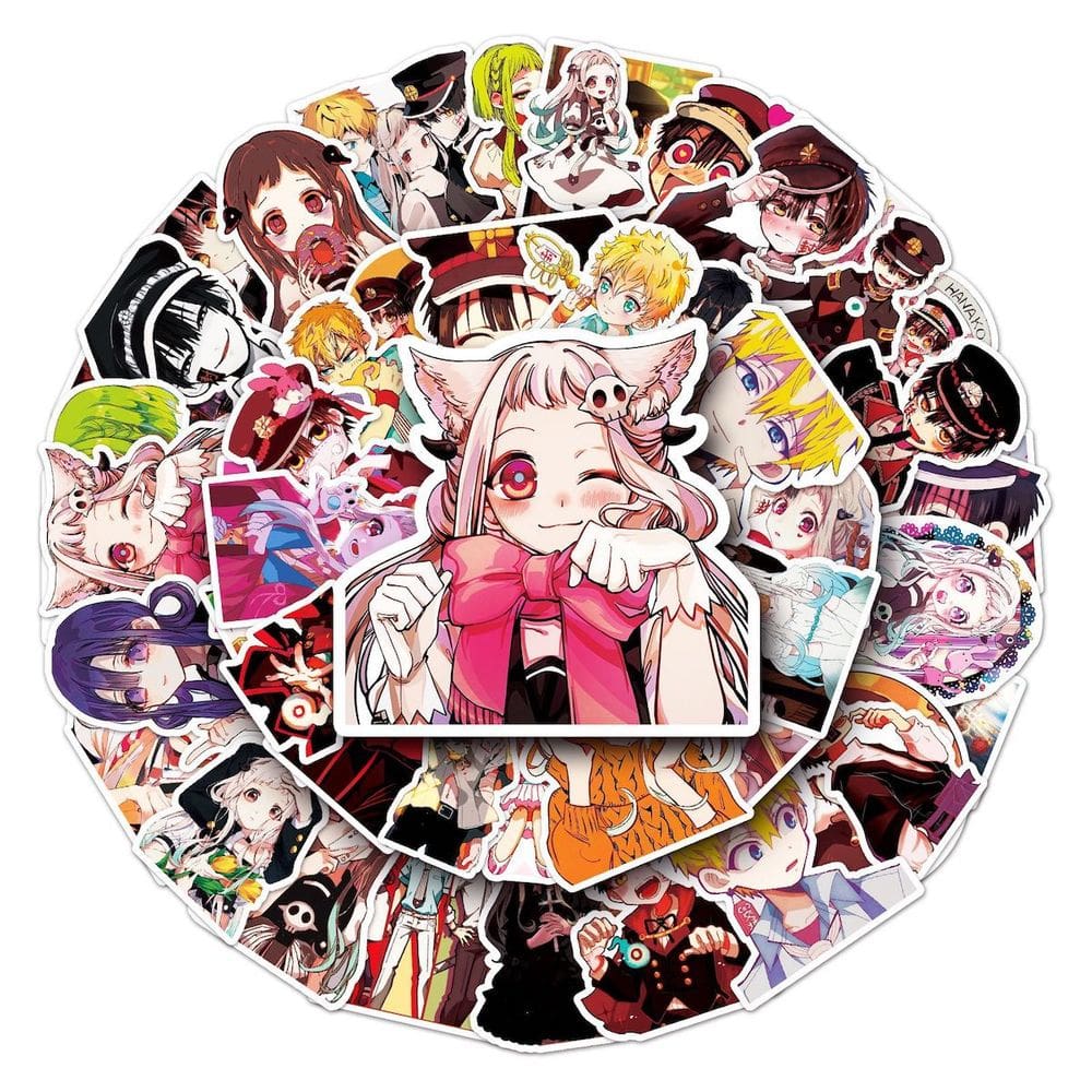 Adesivos Toiletbound Hanakokun Anime 50 unidades de PVC impermeável