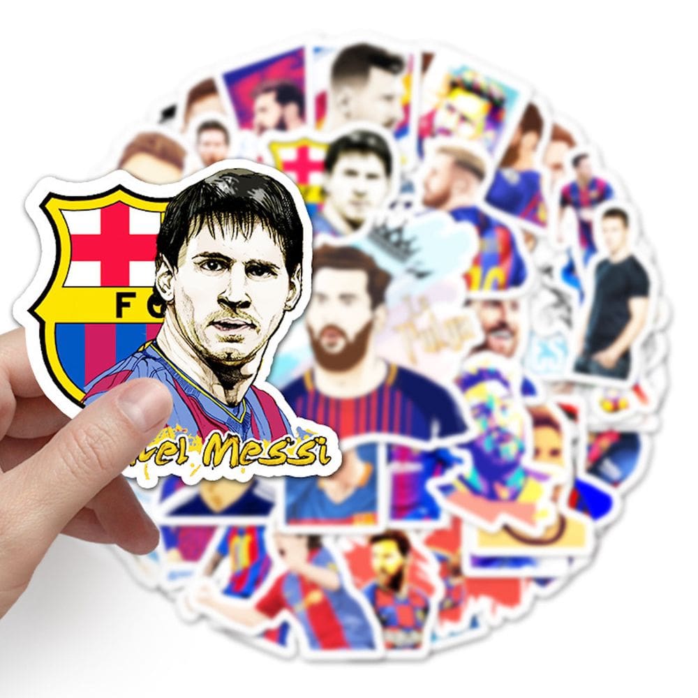 Adesivos Football Star Messi10 Anime 51 peças de PVC à prova d`água