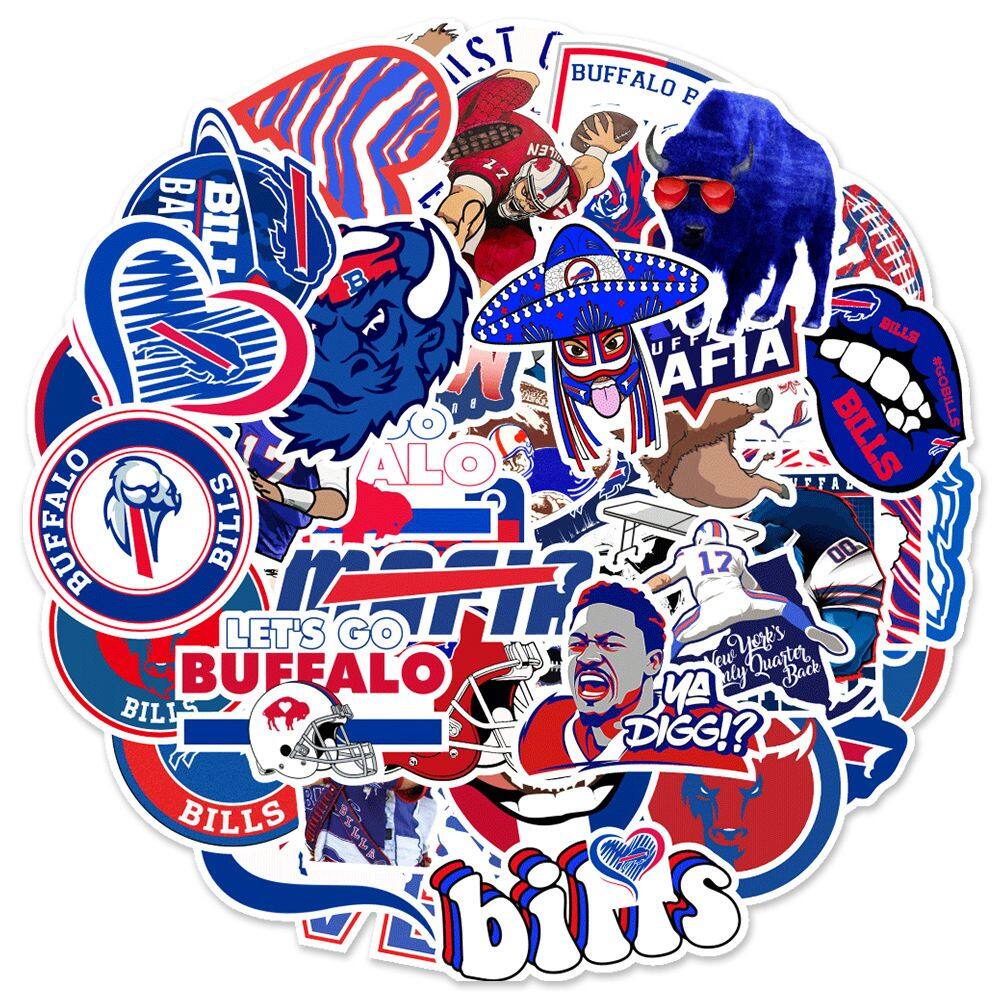Adesivos de vinil impermeável Lets Go Buffalos Anime (50 unidades)