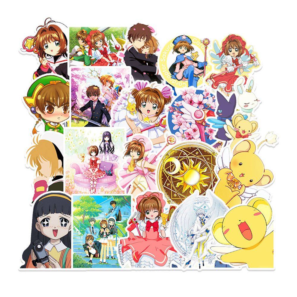 Adesivos Card Captors Sakura Anime PVC 50 unidades