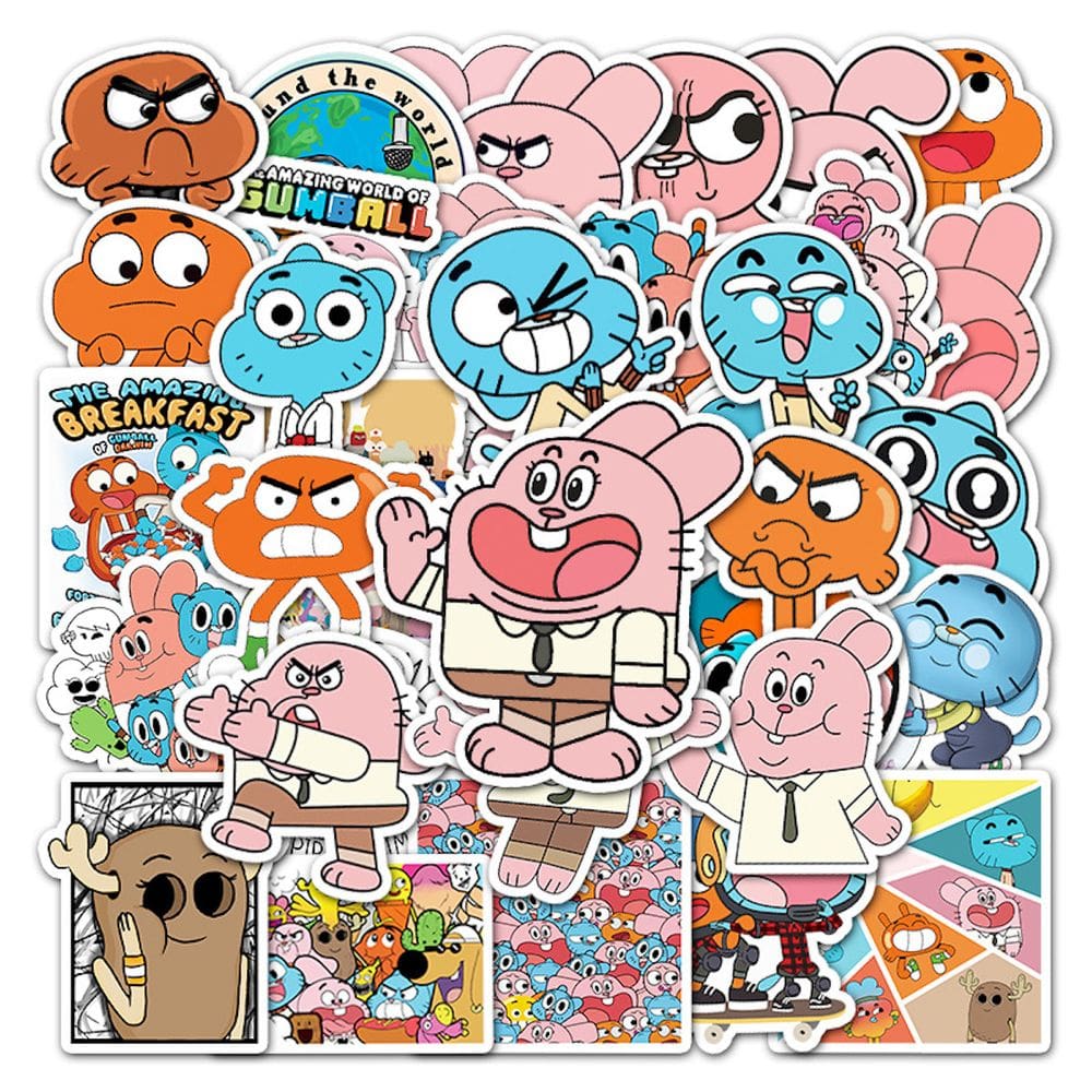 Adesivos Forrests Gumps Anime Cartoon PVC 50 unidades