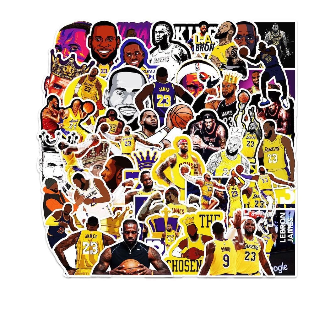 Adesivos James Anime Cartoon 50 peças de PVC impermeável para água