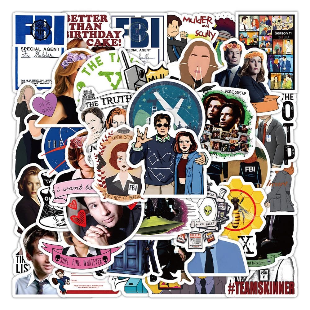 Adesivo FBI X Files Anime Vinyl Cartoon 50 unidades para impermeabilização