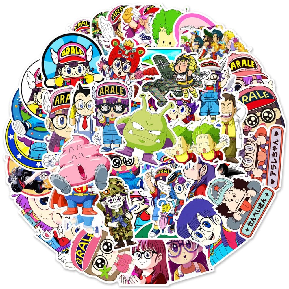 Adesivo Anime Arales Anime de desenho animado em vinil para garrafa de água
