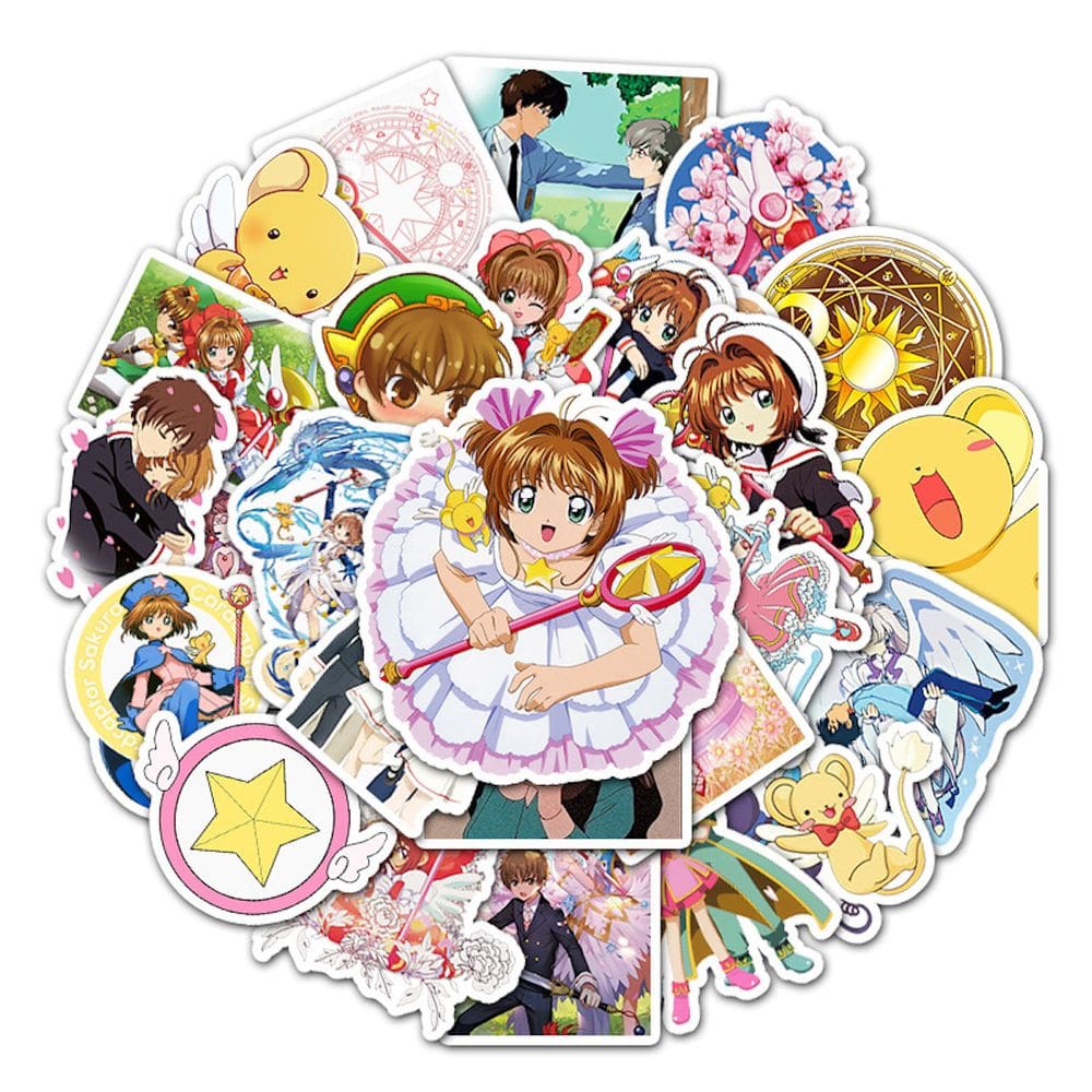 Adesivos Card Captors Sakura Anime PVC 50 unidades