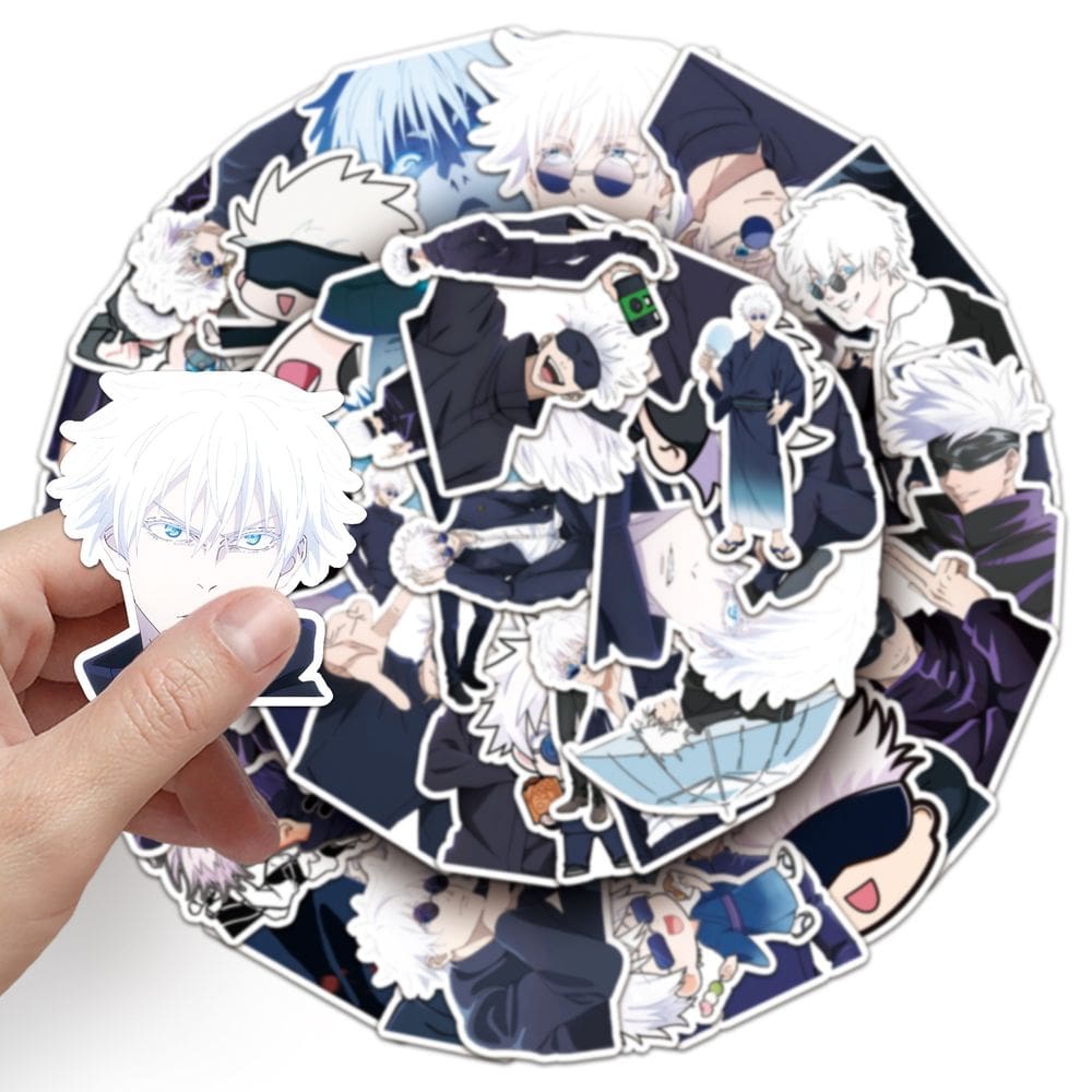 Adesivos Jujutsus Kaisens em vinil impermeável Anime 50 unidades/lote
