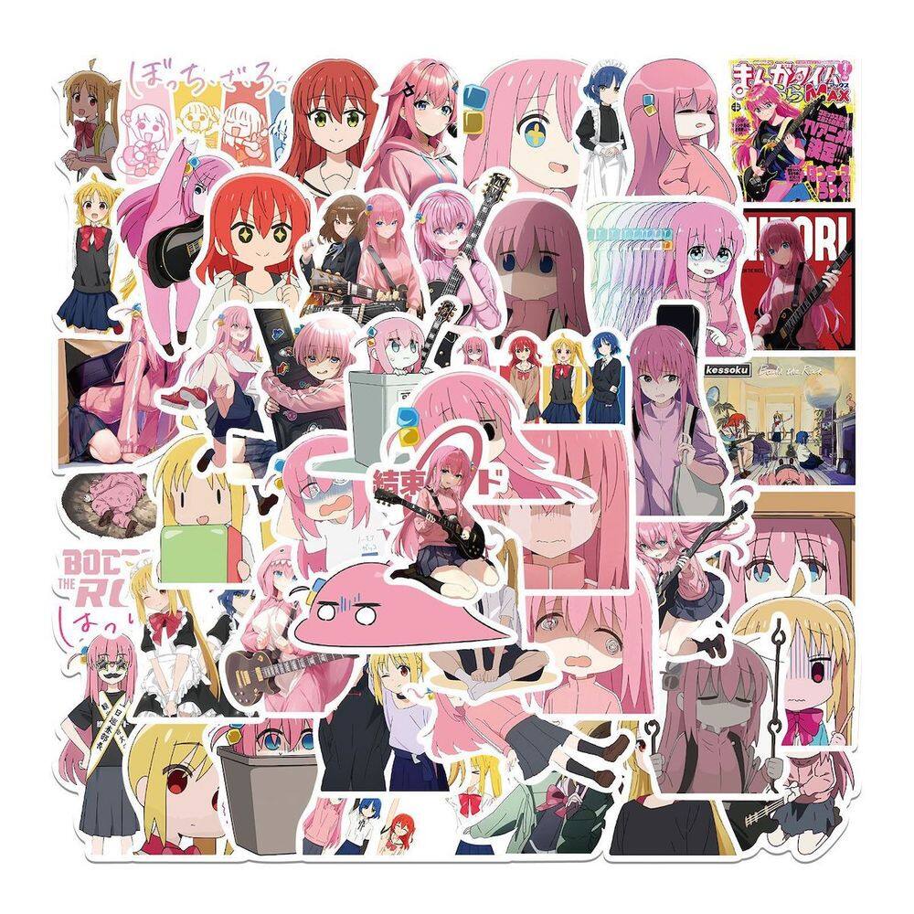 Adesivos Bocchis The Rocks Anime Cartoon Deca 50 unidades