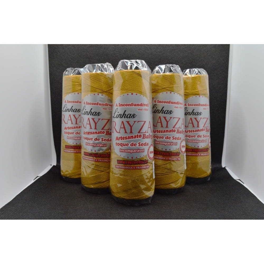 Linha Rayza Artesanato Baby Fina Tex 144 Cor 084-Ouro Velho