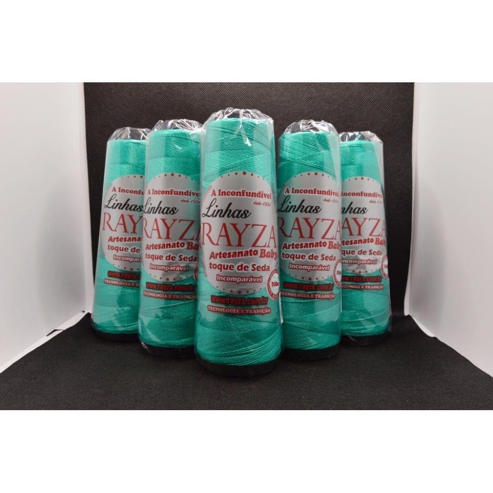 Linha Rayza Artesanato Baby Fina Tex 144 -Verde Cabare