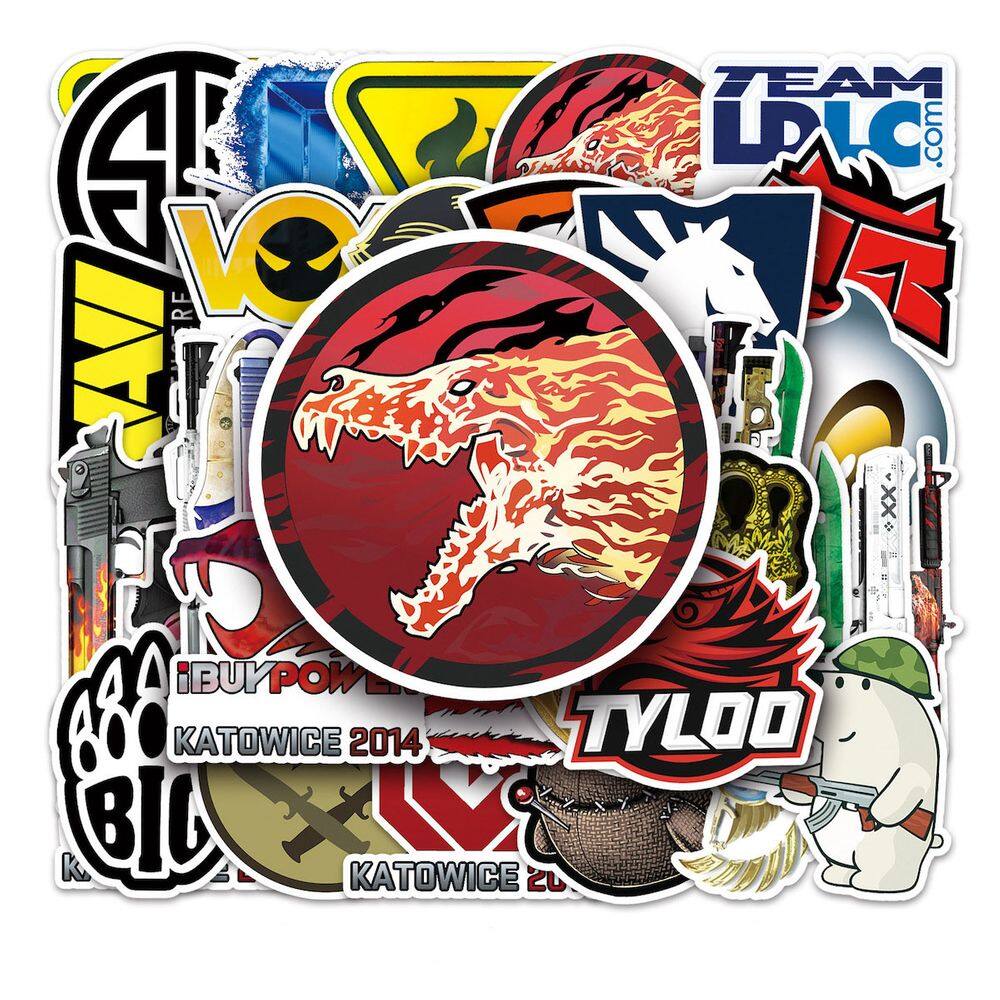 Adesivos Tyloos Anime Cartoon 52 unidades impermeáveis e à prova de sol