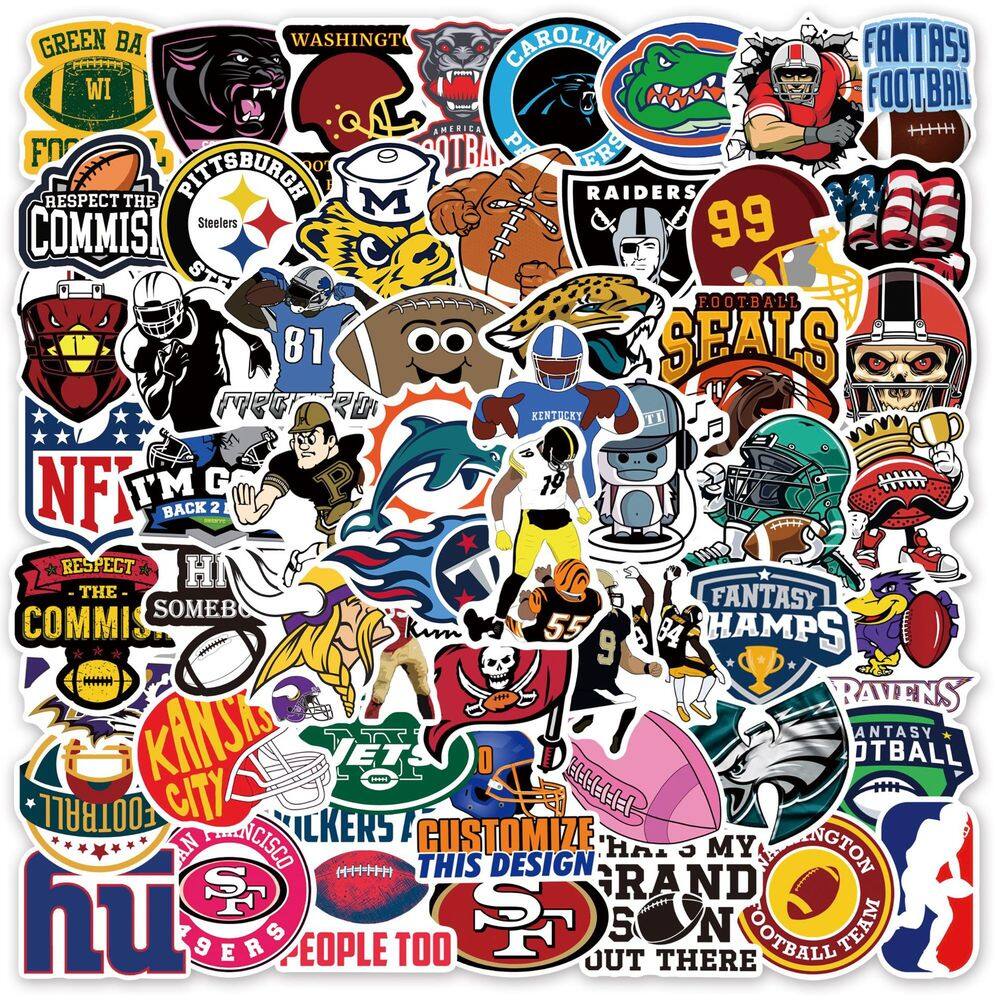 Adesivos 108 unidades/lote, vinil impermeável, bolas de futebol de anime, 5-7 cm