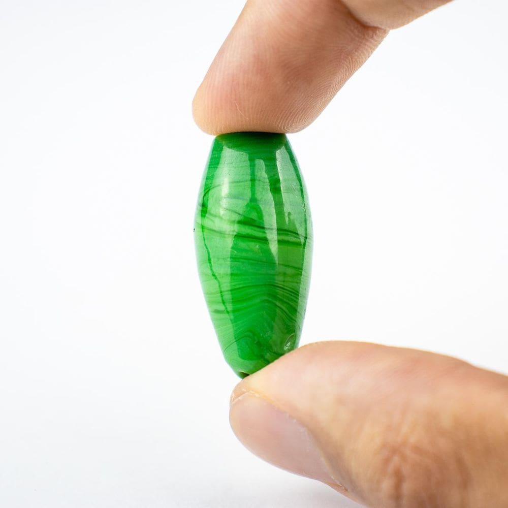 Unidade Firma Em Murano Azeitona 35Mm Guias - Escolha