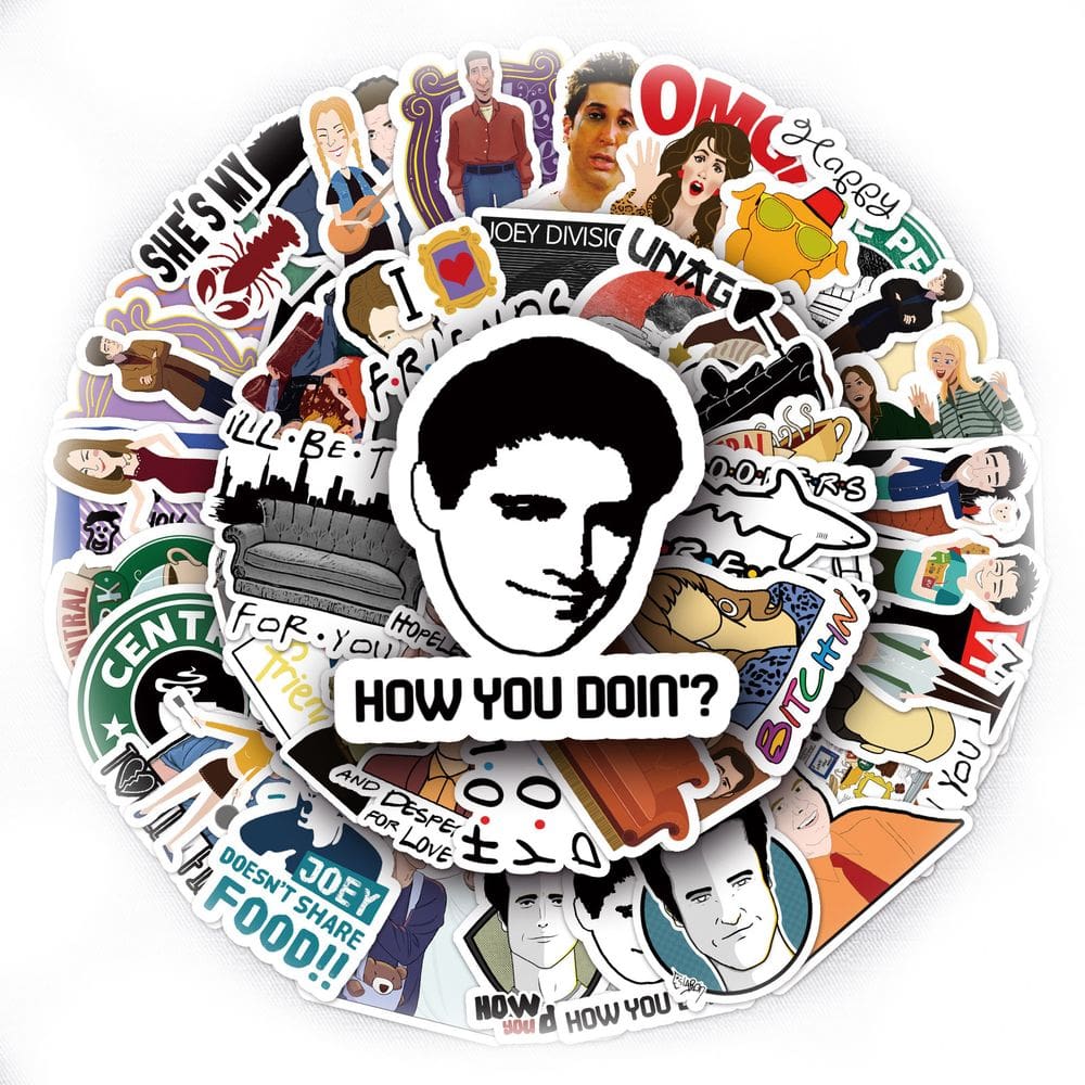 Adesivos Friends Waterproof Vinyl Anime 55 unidades/lote 5-7 cm