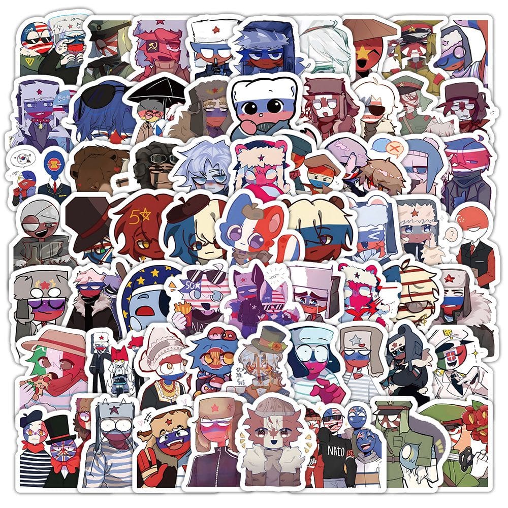 Adesivos, 103 unidades de anime de vinil impermeável para laptop e muito mais