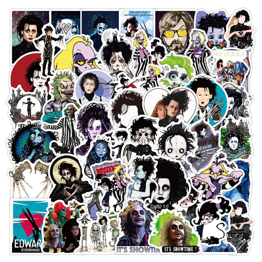 Adesivo Edward Scissorhands Anime Vinyl PVC impermeável 50 unidades