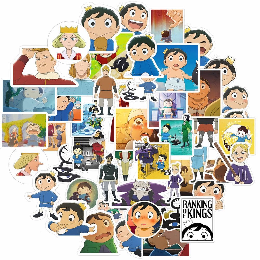 Adesivos Rankings of Kings Anime 50 unidades de PVC impermeável