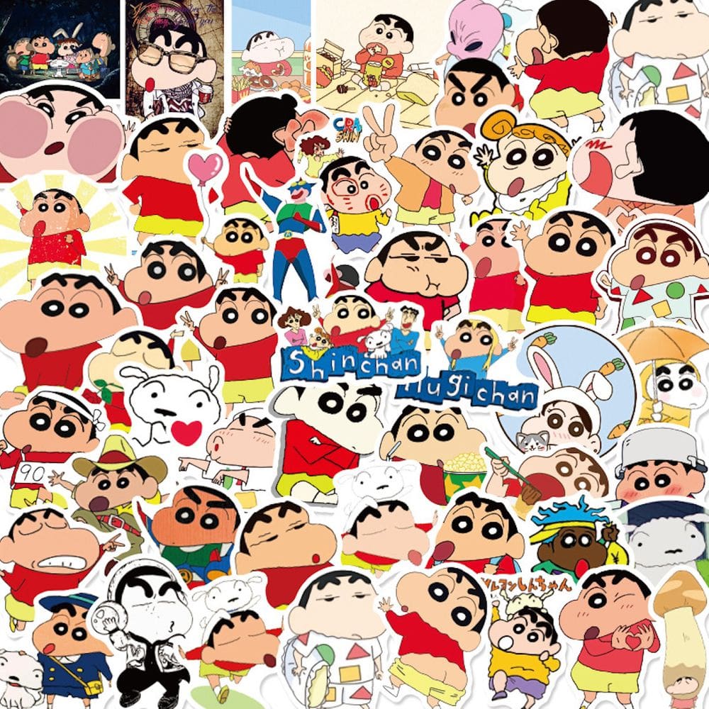Adesivos Anime Crayons Shins Chanss Vinyl Cartoon Anime x50