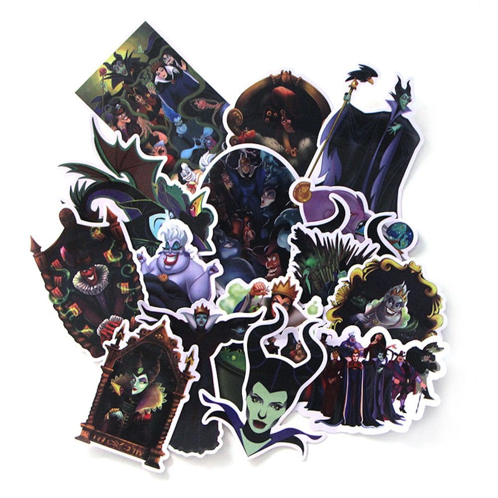 Adesivos Maleficents Anime 17 peças de PVC impermeáveis e à prova de sol