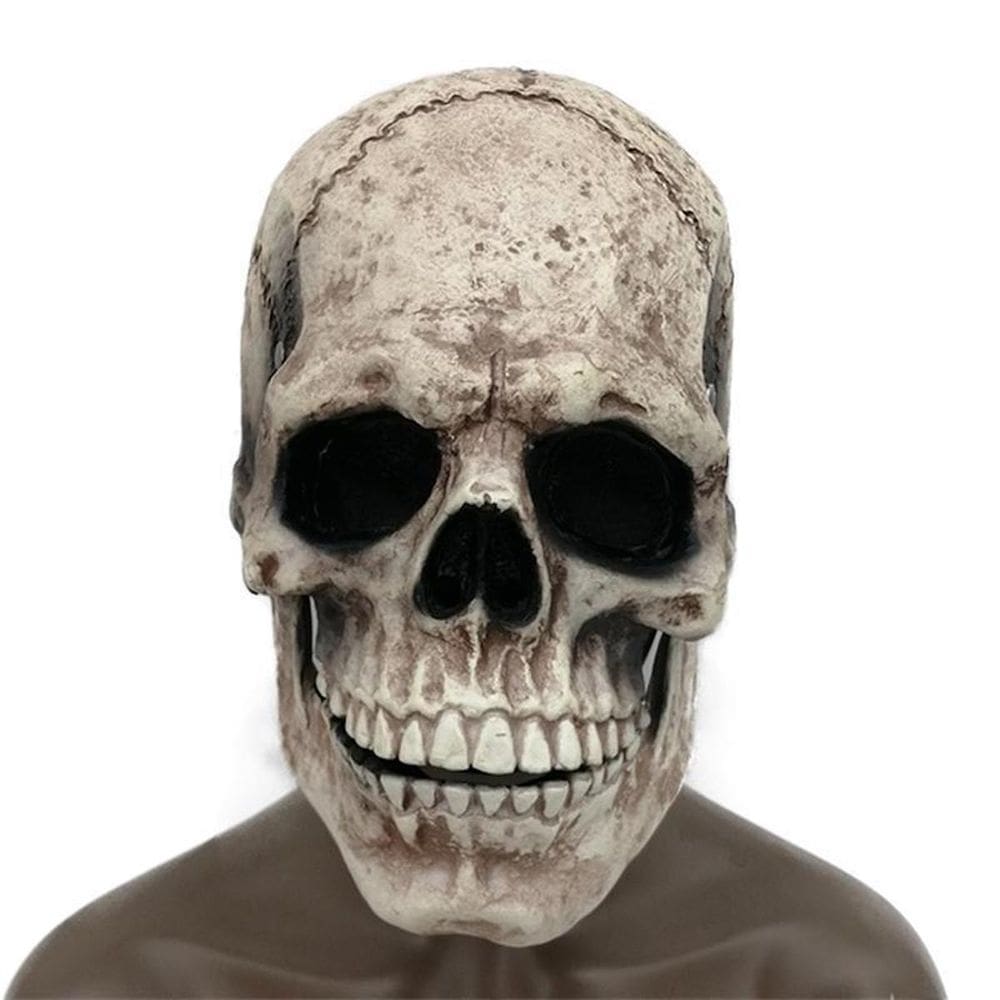 Mask Skeleton Headgear Mouth Moveable Latex Cosplay Co