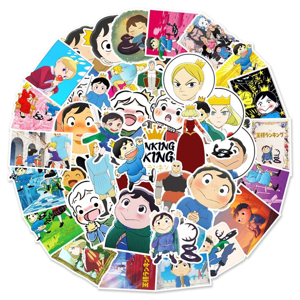 Adesivo Anime Rankings of Kings Vinyl PVC impermeável 50 unidades