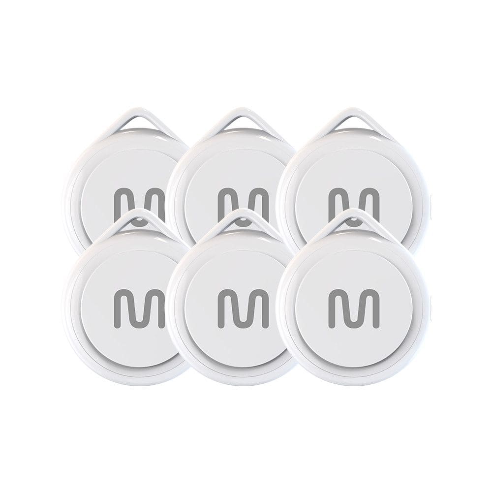Kit 6 Rastreadores Bluetooth Multi MTag Branco - TAG01K4