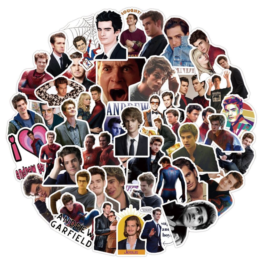 Adesivos Andrew Garfields Anime Cartoon 50 unidades de PVC impermeável