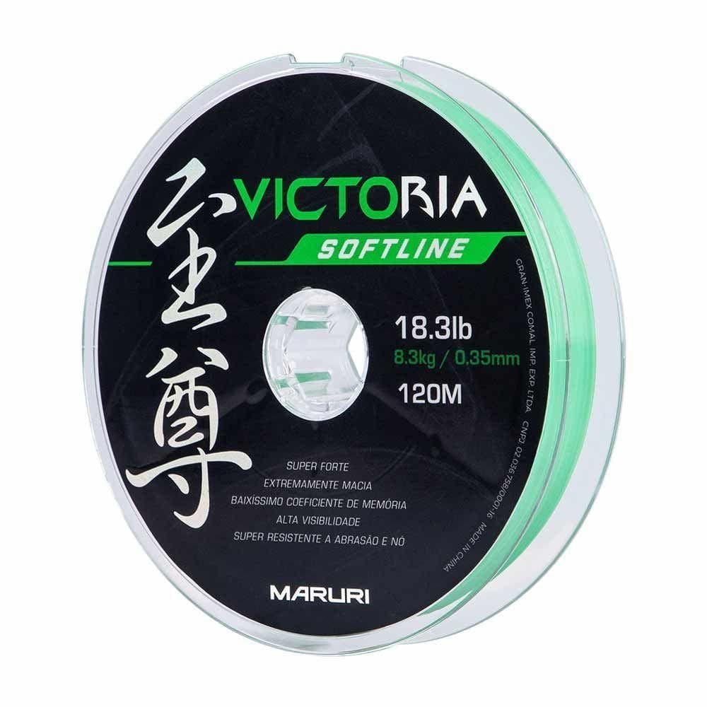 Linha De Pesca Soft Victoria Verde 120m Tamanho 0,35mm