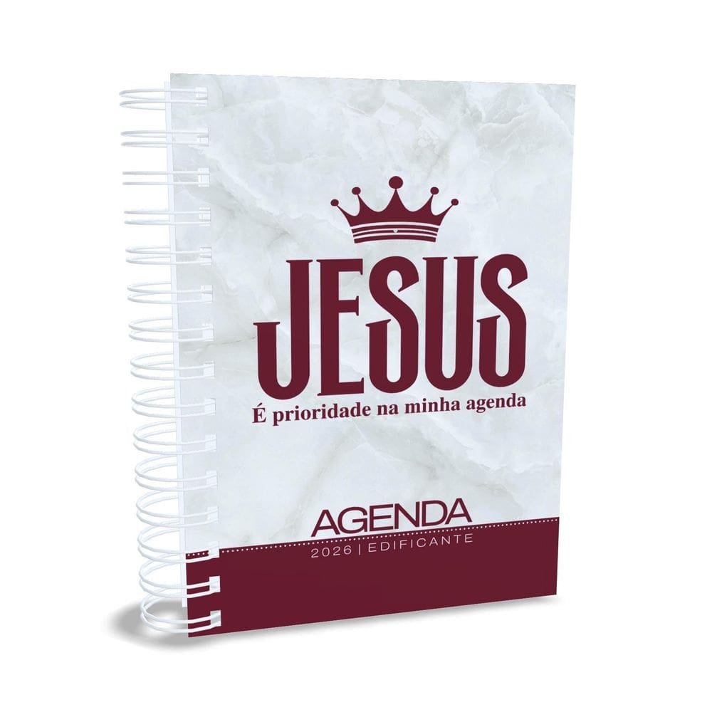 Agenda Edificante A5 2026 Mensagens Diárias Capa Dura Mod 3