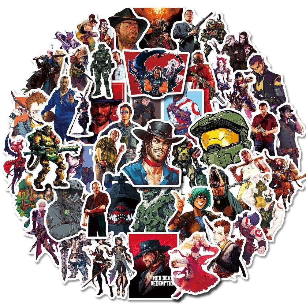 Conjunto de adesivos Anime Games Ofs Thrones Vinyl Cartoon (50 unidades)