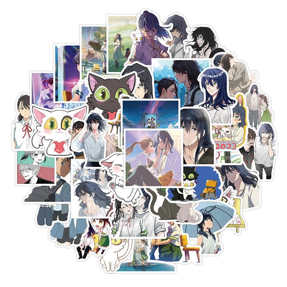 Pacote de adesivos Suzumes no Tojimaris Anime 50 unidades