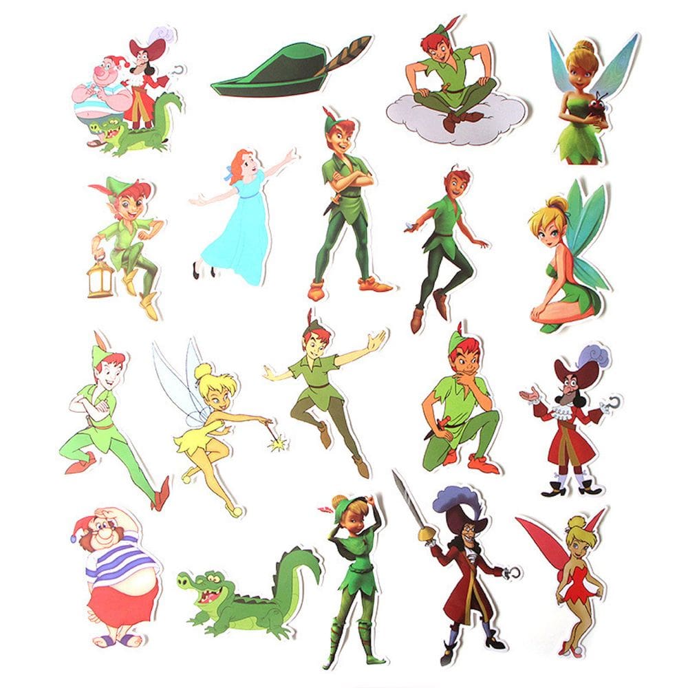 Adesivos Magic Elf Anime Cartoon 19 peças de PVC impermeáveis