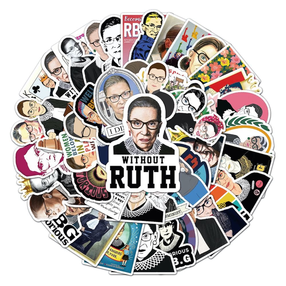 Pacote de adesivos Justice Ginsburg Anime 51 unidades de 3-8 cm