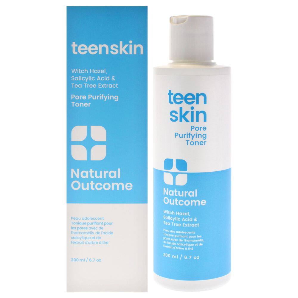 Toner Natural Outcome Teenskin 200 ml para controle da acne