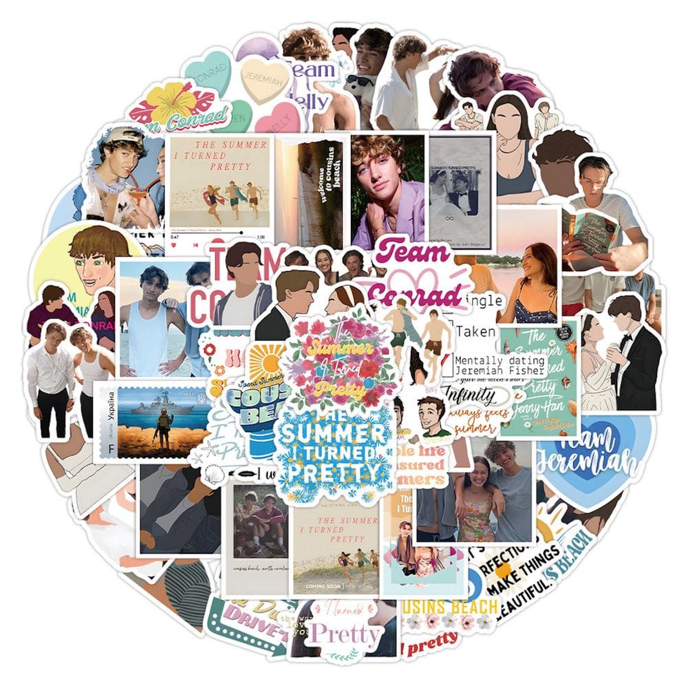 Pacote de adesivos Summer I Turned Prettys Anime 60 unidades