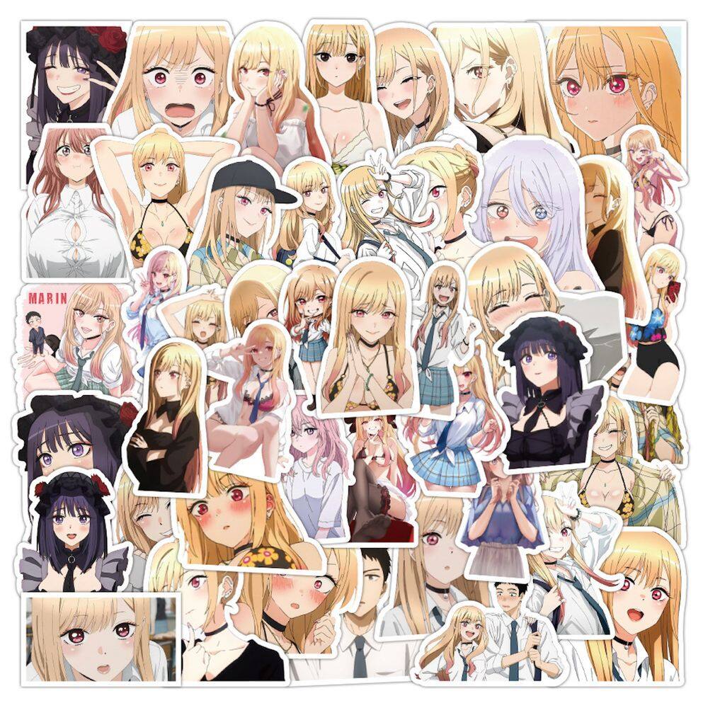 Adesivo Anime My DressUp Darlings Vinyl Cartoon 50 unidades