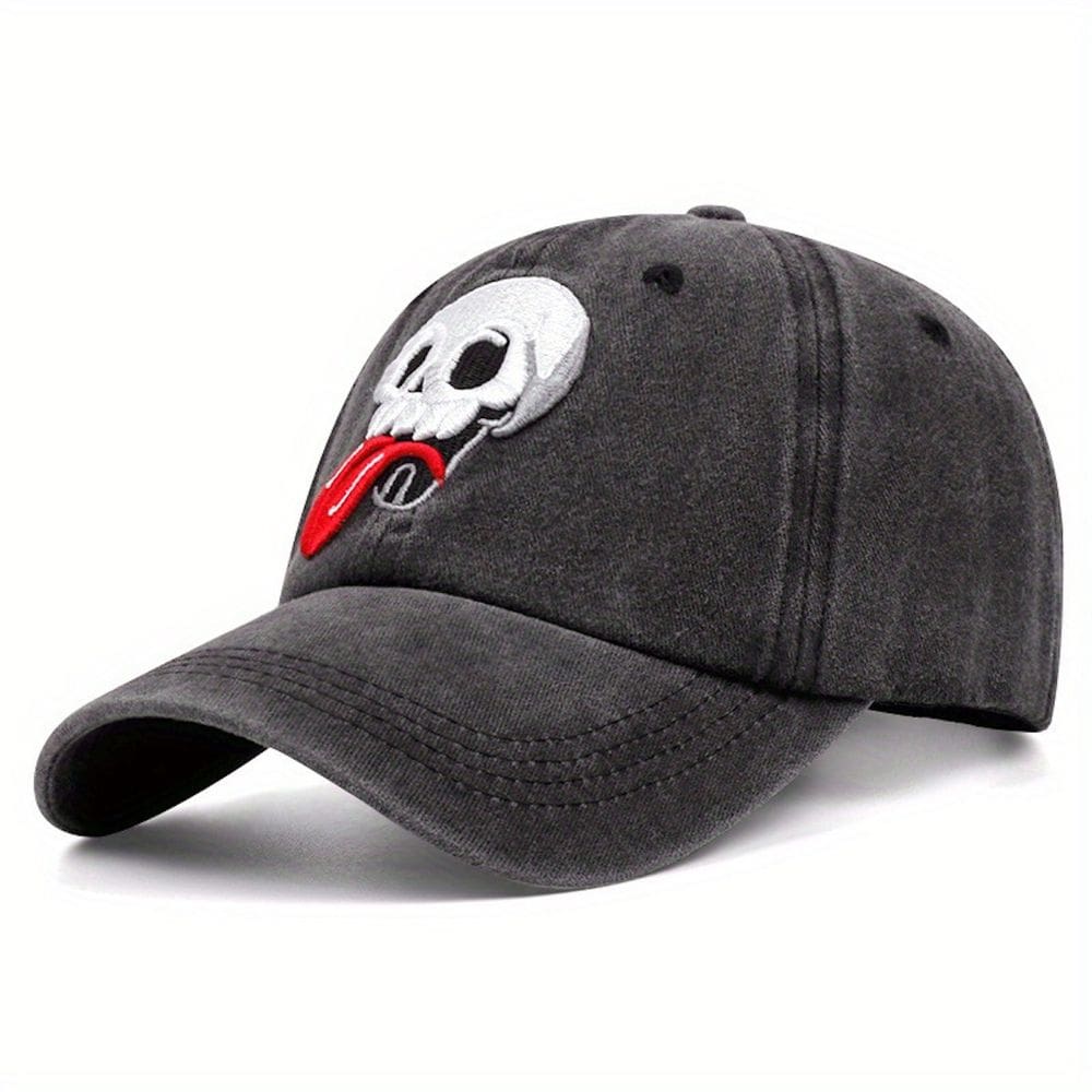 Boné de beisebol Skulls Anime Snapback Hat Hip Hop Jeans unissex