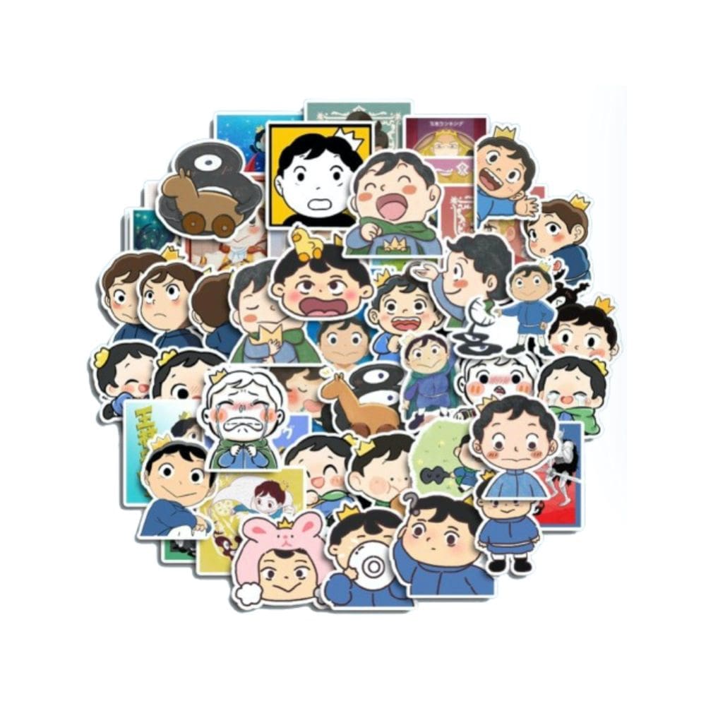 Pacote de adesivos Rankings of Kings Anime, 50 unidades de 5 a 10 cm