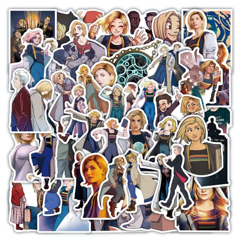 Adesivo Anime Doctors Who`s Vinyl Cartoon Anime 50 unidades