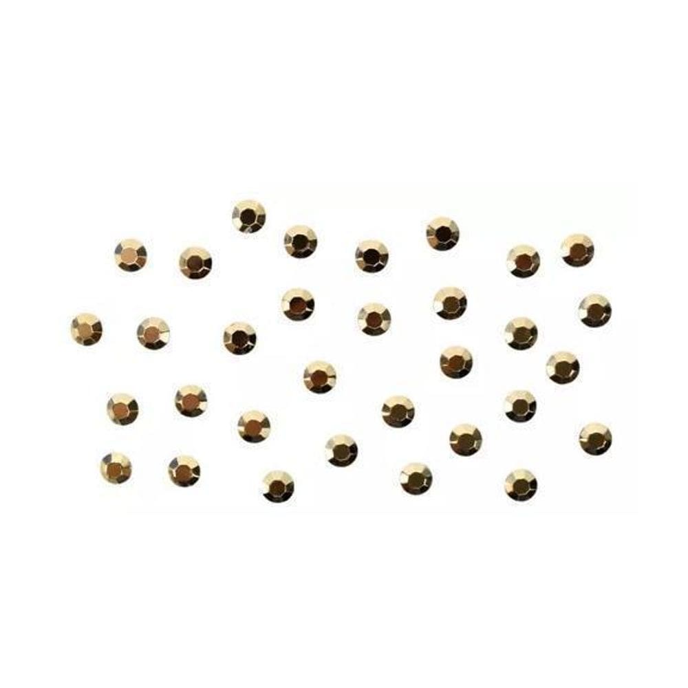 Strass De Metal Sextavado Hotfix 4Mm 1000Un Ouro Escuro