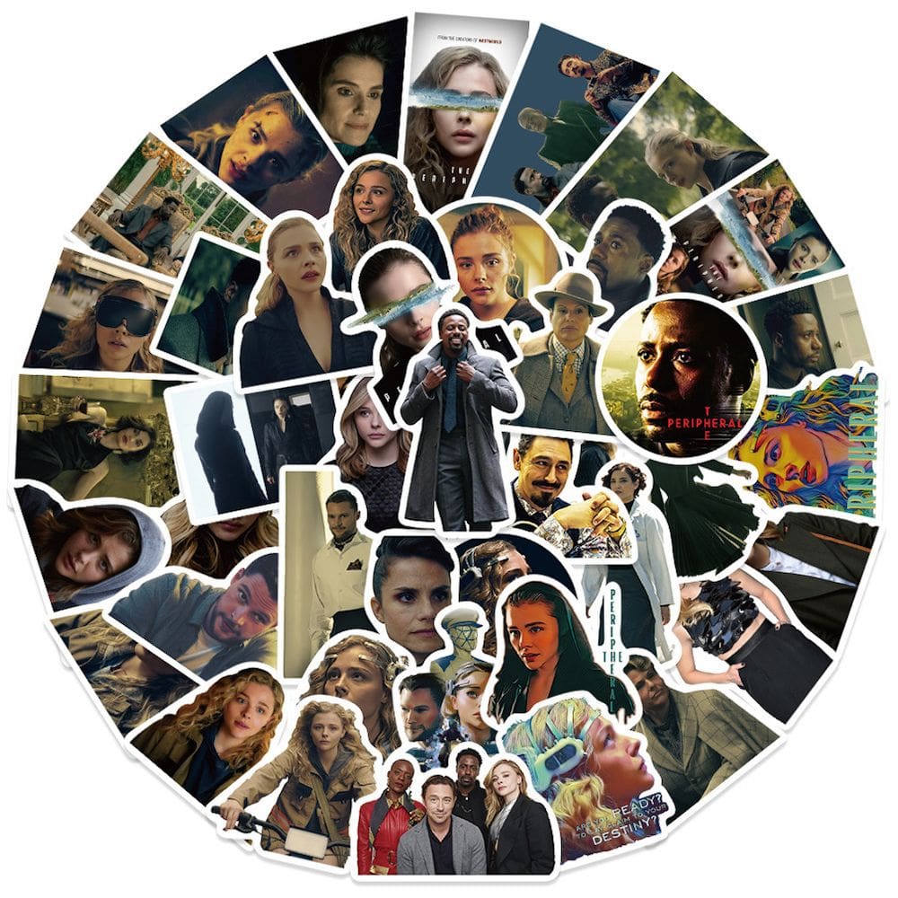 Pacote de adesivos Rimworlds Anime, 50 unidades de bastão decorativo de desenho animado