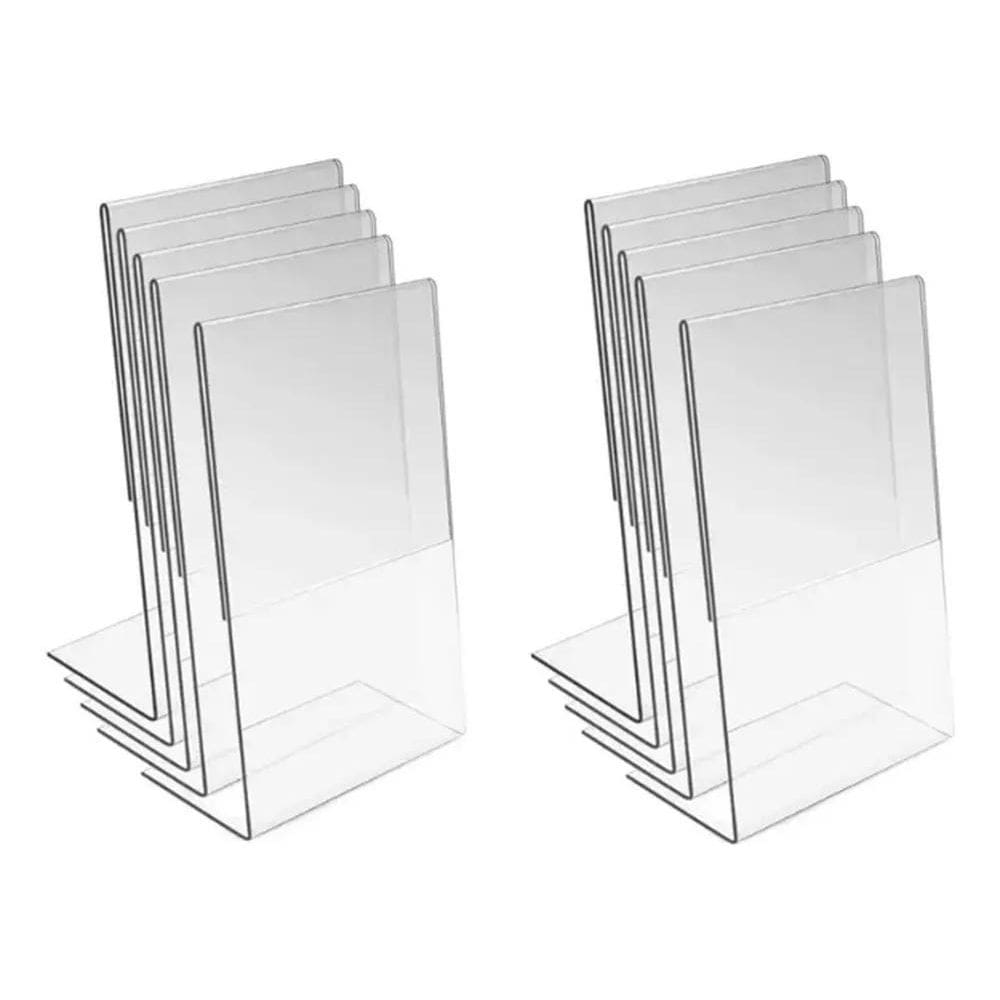 2X 10 Displays Expositor L 10X15 Acrílico Pix Qr Code Cardáp