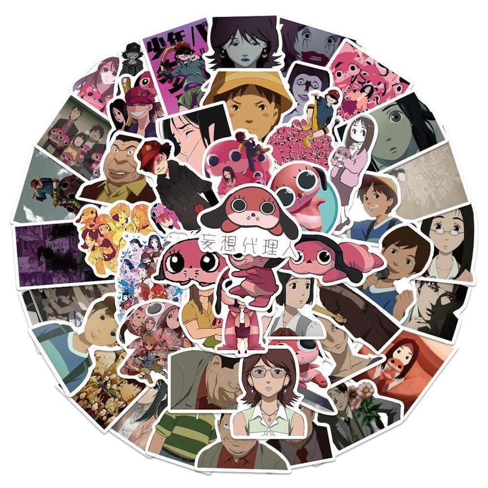 Pacote de adesivos Paranoias Agent Anime 50 unidades 4-7 cm