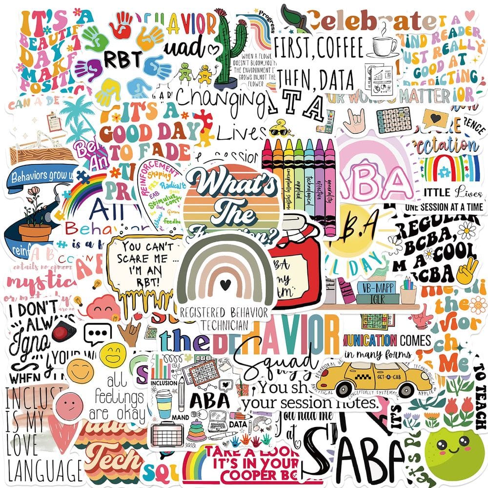 Adesivos Abas Inspirationals Englishs Waterproof V 50 unidades