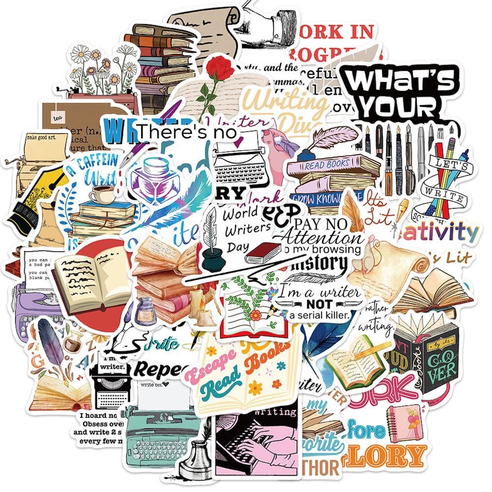 Pacote de adesivos My Novel Writer Anime 50 unidades 4-8 cm