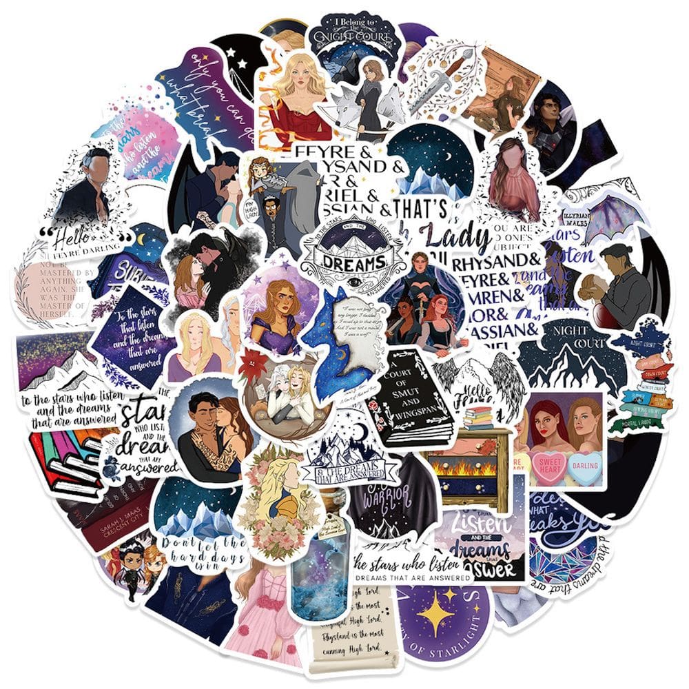 Pacote de adesivos Acotar Merchandises Anime 60 unidades 4-7 cm